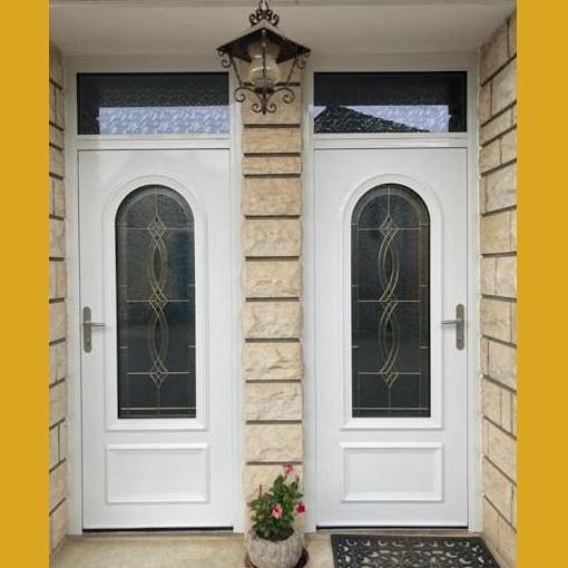 Porte d'entrée vitrée aluminium