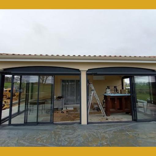 Véranda aluminium antraciteagen -  autour de moi