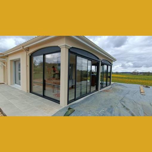 Réalisation Véranda aluminium , pvc , autour de moi