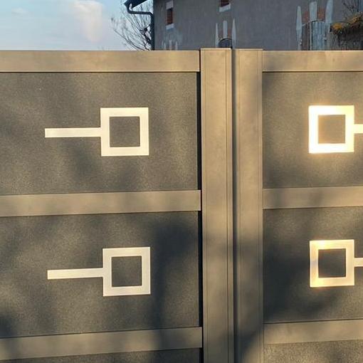 Portail coulissant aluminium agen - rn menuiserie