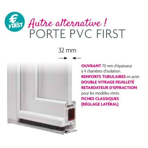 Porte PVC modèle FICUS - EXCELLENT RAPPORT QUALITE PRIX !!!