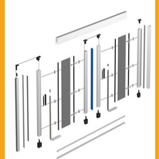 Moustiquaire modèle g- Moustiquaire plissée MOPL29 2VJ - S