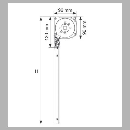 Stores extérieurs modèle Store à cassette CA 96 ZIP -S