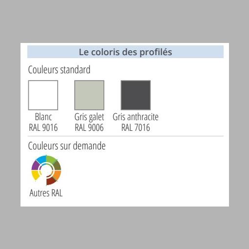 Stores extérieurs modèle Store à cassette CA 96 ZIP -S
