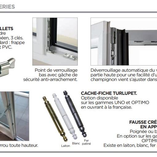 Fenêtres PVC modèle a- Fenêtre Uno PVC Kömmerling - S