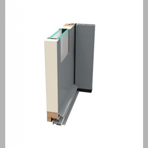 Porte Acier modèle ABLETTE - Porte d'Entrée cadre Aluminium et ouvrant Acier- S