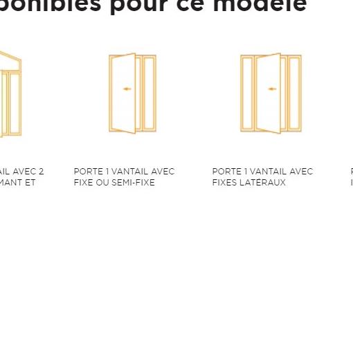 Porte PVC modèle ELME - S