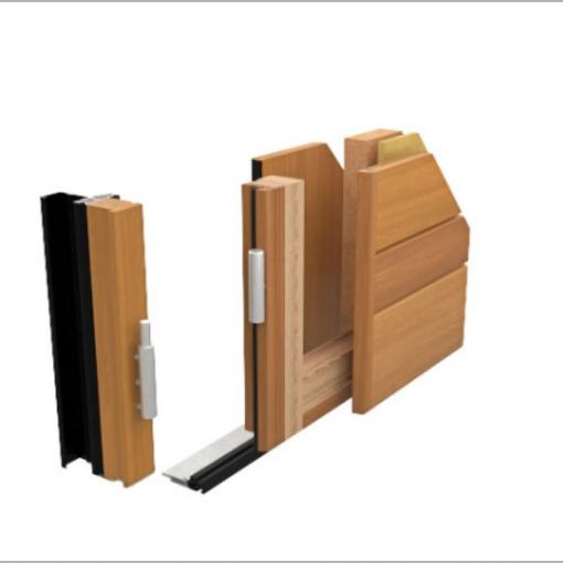 Porte Bois modèle Porte d'entrée Bois Nativ 9 fusion - Z