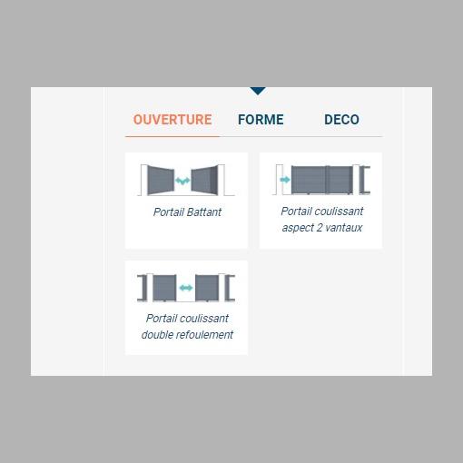 Portail Aluminium modèle NÉMÉSIS - PVC/ ALU - M