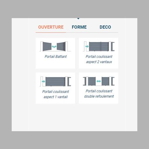 Portail Aluminium modèle ZÉPHYR - PVC / ALU - M