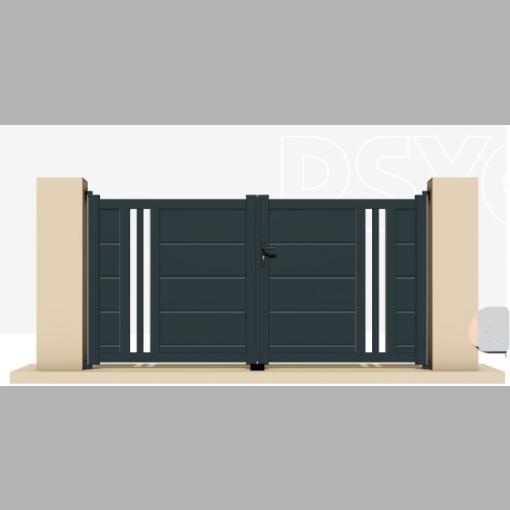 Portail Aluminium modèle PSYCHÉ - PVC / ALU - M