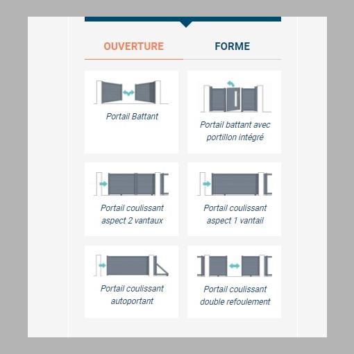 Portail Aluminium modèle LÉTO - PVC/ ALU - M