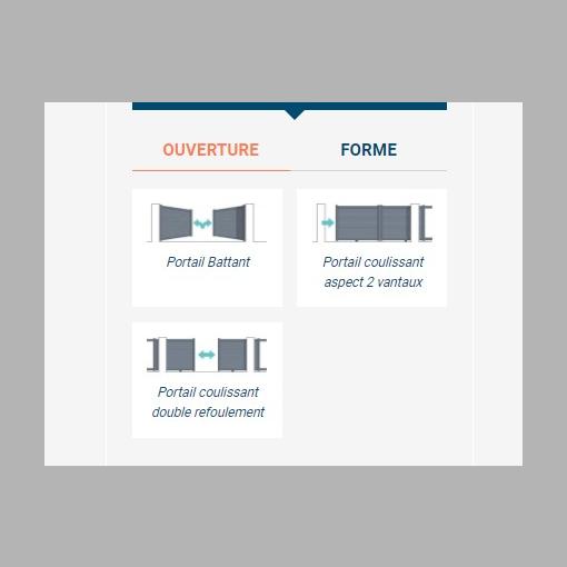 Portail Aluminium modèle HÉMÉRA - ALU/PVC - M