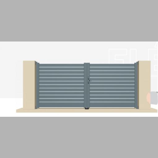 Portail Aluminium modèle ELÉOS - PVC/ ALU - M