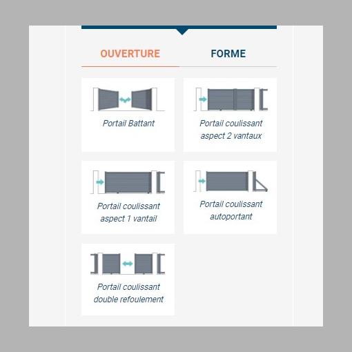 Portail Aluminium modèle ELÉOS - PVC/ ALU - M