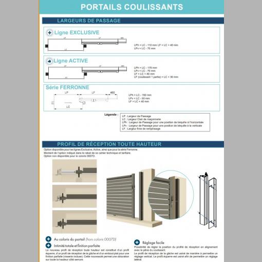 Portail Aluminium modèle HADÈS - PVC / ALU - M