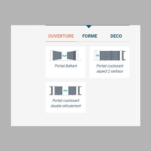 Portail Aluminium modèle BRISSAC - ALU - M