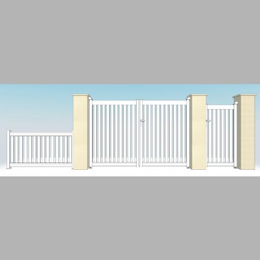 Portail PVC modèle PORTAIL PVC AJOURE AJOURE-DC08