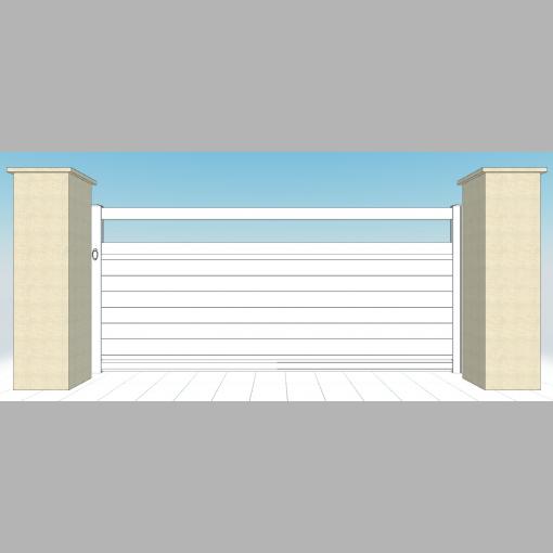 Portail PVC modèle Portail PVC avec motif au choix - DC76