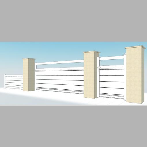 Portail PVC modèle Portail PVC avec motif au choix - DC76